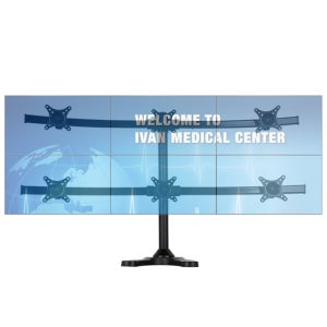 6중 다중 모니터암 스탠드 거치대 MS6-330Curved