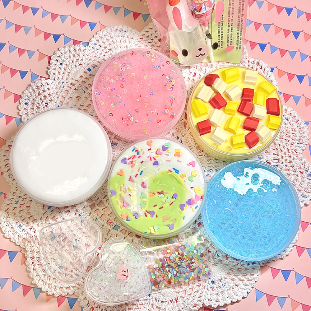 [밤비슬라임] 안전한 수제 슬라임 랜덤박스 세트 액체괴물