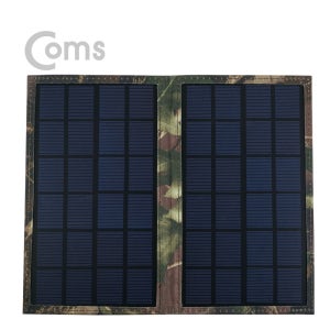 Coms 접이식 태양광 충전기 6W 패널, 5V/1A ID260