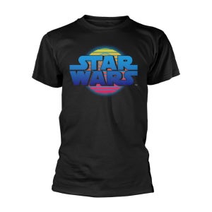 [S 국내배송] 공식 STAR WARS 스타 워즈 Logo Neon Death Star 반팔 티셔츠