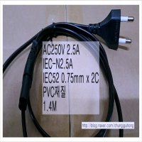 녹음기소형가전전원파워코드 1.4M/RECORDING POWER CORD 1.4M