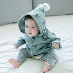 유아복 사슴 기모 점퍼 아기 유아 아동