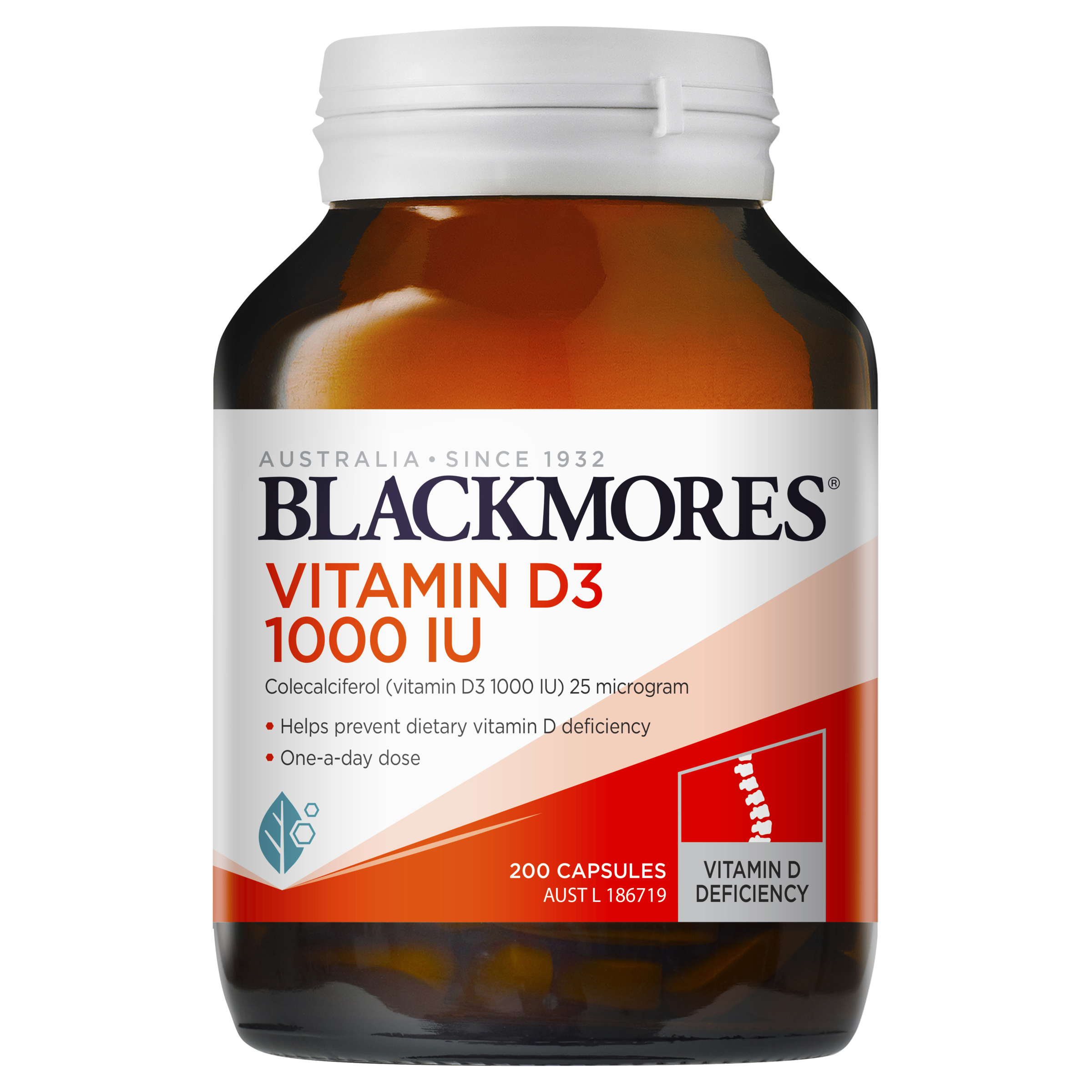 <b>블랙모어스 비타민 D</b> 200정 / Vitamin D3 1000IU 200T