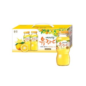 웅진 내사랑 유자C 병음료 선물세트 180ml 12병