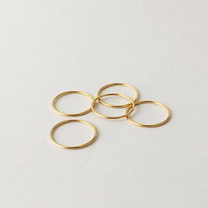 여자 14k 실반지 레이어드 반지 세트