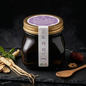 한우리 도라지 발효고 1200g (60일분) 국산 3년근 약도라지 무설탕 발효 액기스 대용량