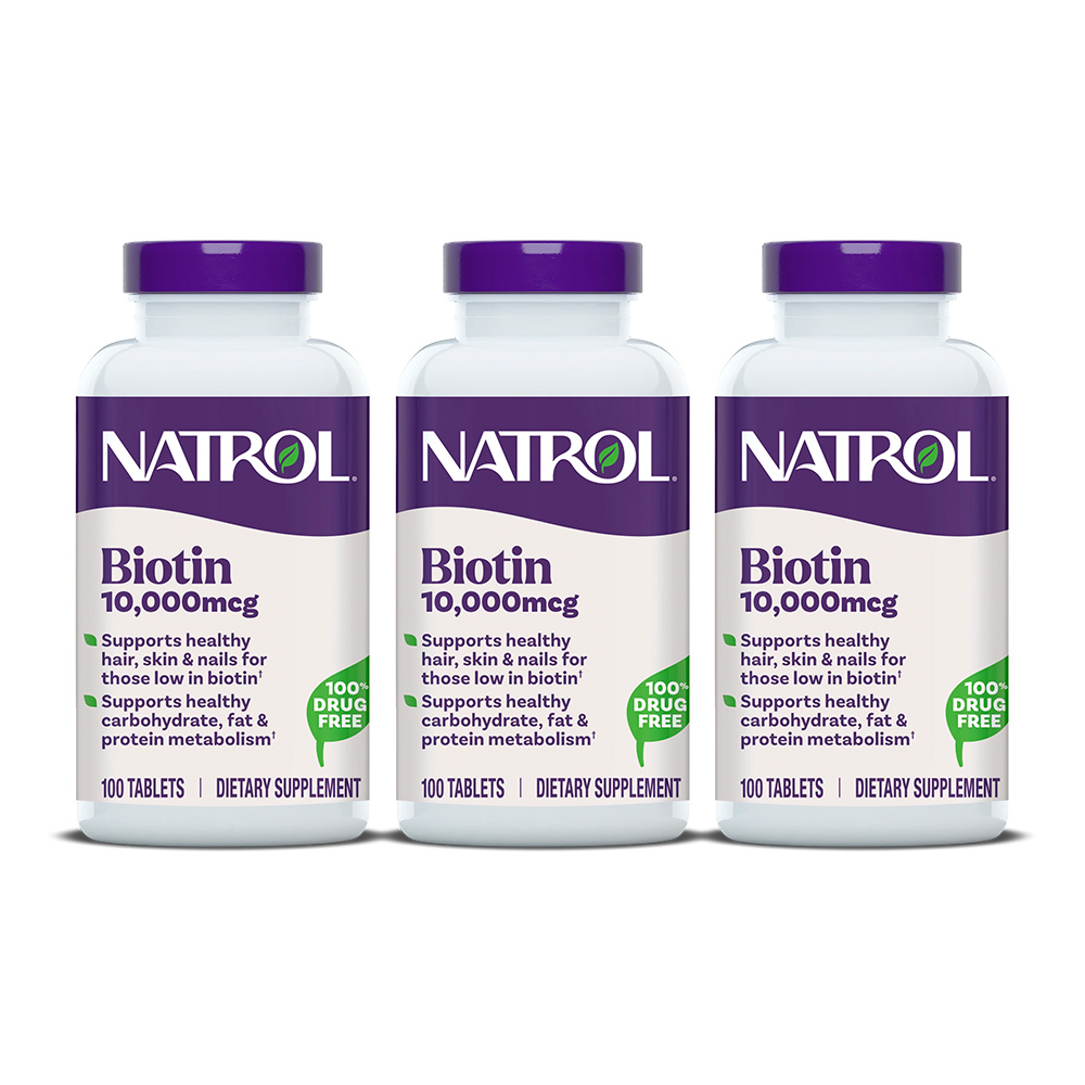 (오플닷컴) 나트롤 비오틴 10000mcg 100타블렛 3개 세트