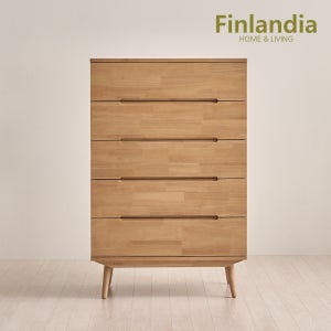 [협찬] 핀란디아 베네 원목 5단서랍장