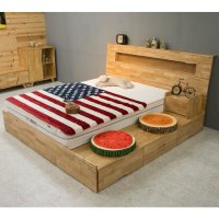 [무료배송] 루이스- 수납형 조명등 침대