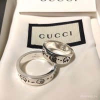 구찌 실버 고스트링 반지 / Gucci Ghost ring in silver / u200e477339, 런던샵