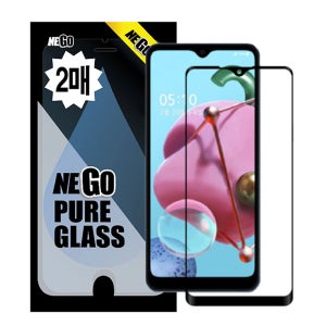 LG Q8 지문인식 강화유리 액정보호필름 2매