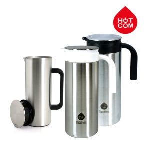 1+1 업소용 가정용 핫콤 스텐 냉장고 물병 음료수 물통(2개)1.0L/1.9L