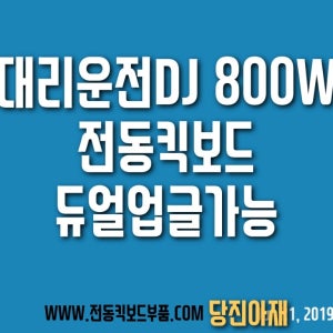 대리운전 전동킥보드 DJ800W 52V21A(관세별도)