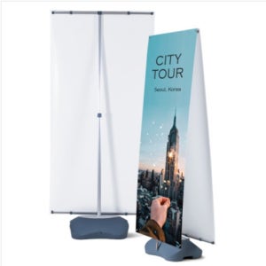 아이폴 70-150cm 실외용배너 배너거치대 홍보 행사 현수막 출력 디자인 제작