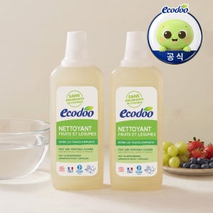 에코두 과일세정제 무향 1종 야채 세척제 농약제거 세제 750ml, 2개