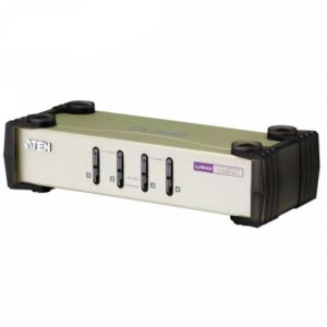 KVM스위치 4포트 RGB USB PS2 PC공유기 셀렉터 선택기 망분리