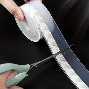 미짱 실리콘문풍지 투명 문틈막이 5M 틈새차단 사계절 외풍차단 유리문 현관문바람막이