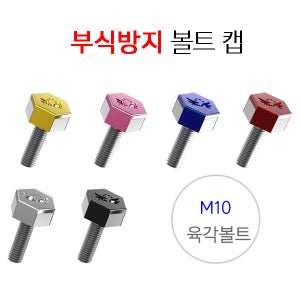 M10 육각볼트용 안티러스 부식방지 바이크볼트캡 오토바이 녹방지