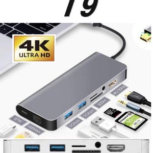 슈퍼 OTG C타입 아이패드 프로 에어 갤럭시 전용 카메라 리더기 커넥션 킷 HDMI USB MICRO SD RJ45 AUX 이어잭