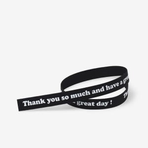 블랙 땡큐 코튼리본(9mm)