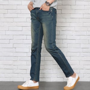 남자청바지 트랜디 슬림 스판데님(W119-1)
