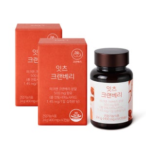 네츄럴굿띵스 잇츠 크랜베리 방광 임산부 영양제 요로건강 파크랜 60캡슐, 2개