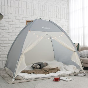 빈슨메시프 포그닝 난방 텐트 실내 침대 방한 방풍 보온 겨울 수면텐트 싱글