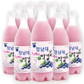 명세주가 청남대 블루베리 막걸리 탁주 750ml x 9병