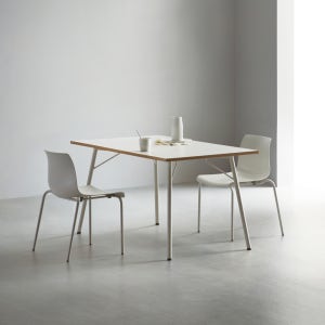 데스커 4인 6인 테이블 기본형 (M02의자 세트) 1400mm, 화이트