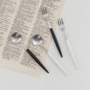 몽블랑 에펠 양식기 커트러리 실버 티포크