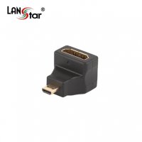 LANstar Micro HDMI 꺾임 젠더 F/M LS-HDMIG-AF의