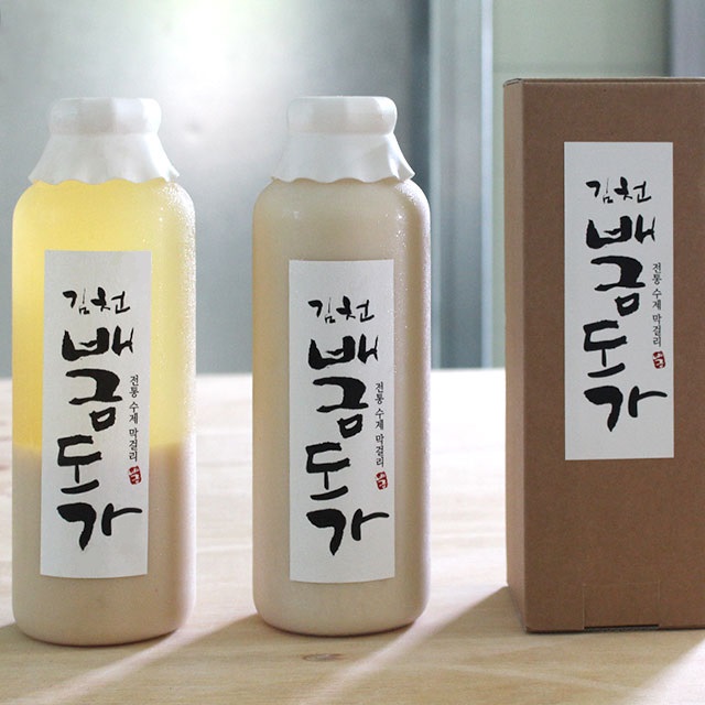 Baekkeumdogga Traditional Handmade Sweet Rice Makgeolli 1000ml - Vegan Makgeolli (Aspartame-free, Sweetener-free 12%)