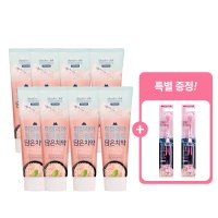 핑크솔트 치약 아이스 100g 8개 + 핑크솔트 담은칫솔(부드러운) 2개