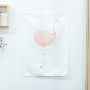 주방 중문 가리개 커튼 창문 가림막 블라인드 플라밍고 소