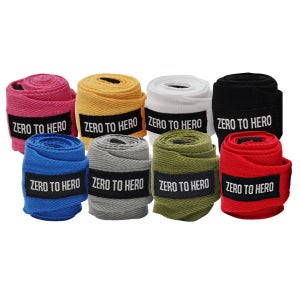 제로투히어로 면 헬스 손목보호대 리스트랩 손목붕대 역도붕대