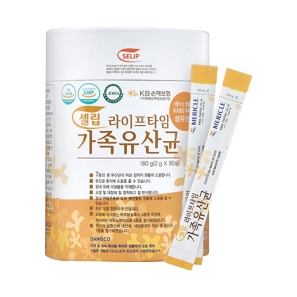 <b>셀립</b> 라이프타임 가족 유산균 온가족이 즐기는 프로바이오틱스 2g x 90포