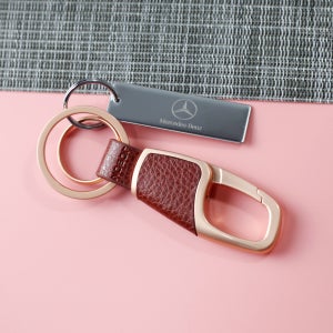 JOBON 커브 이니셜각인 자동차 가죽키링