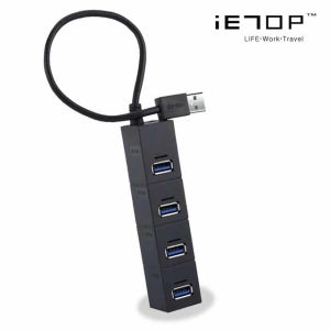 이탑 U3-23 초고속 USB3.0 유전원 4포트허브 블랙