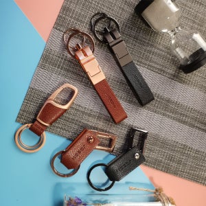 JOBON 자동차열쇠고리 가죽키링 키홀더 각인옵션