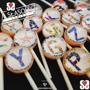 오브세이 글자조합 캔디 시그널(6개~12개) 딸기맛 시그널보내 문구사탕 주문제작