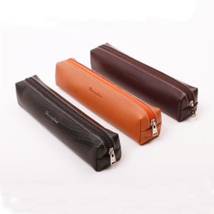 헤링본 2049 리쟈드 블랙 가죽 필통 핸드메이드 수제품 대학생 일반인 선물 졸업 입학 생일 펜슬케이스