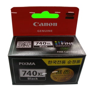 캐논 복합기 PIXMA MG3570 MG3670 정품 검정 잉크 카트리지 PG740XL
