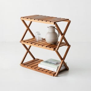 DUGLAS 선반 600 넓은 3단 600x305x650mm, 3단, 아카시아 4736.6284