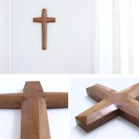 고급 원목 벽걸이 나무 십자가 가정용 예배용 탁상용