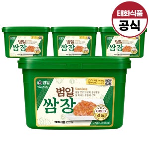범일 쌈장 골드 쌈된장 3kg, 4개