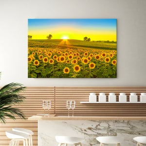 부자되는그림 재물운 거실벽인테리어꾸미기 럭키 해바라기 캔버스액자 20호 75x50