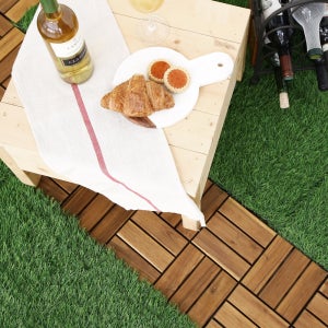 더조은홈 잔디마루 조립식 데크타일 10p 베란다 테라스 발코니