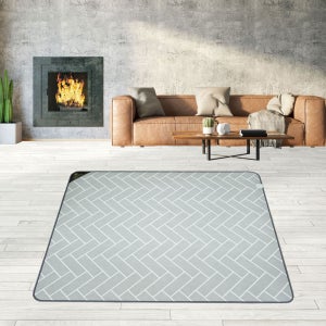 [특대183x270] 분리난방 헤링본 그레이 전기장판