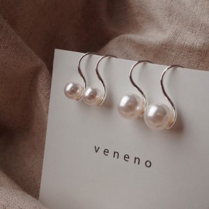 [베네노제작/무배] Allsilver 스푼 진주실버귀걸이