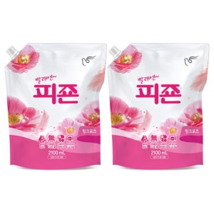 피죤 핑크로즈 리필 2100ml 2개